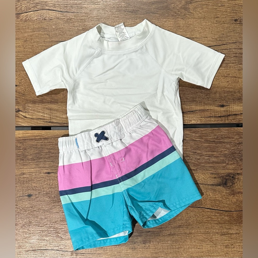 Rugged Butts Swim Trunks and Rashguard